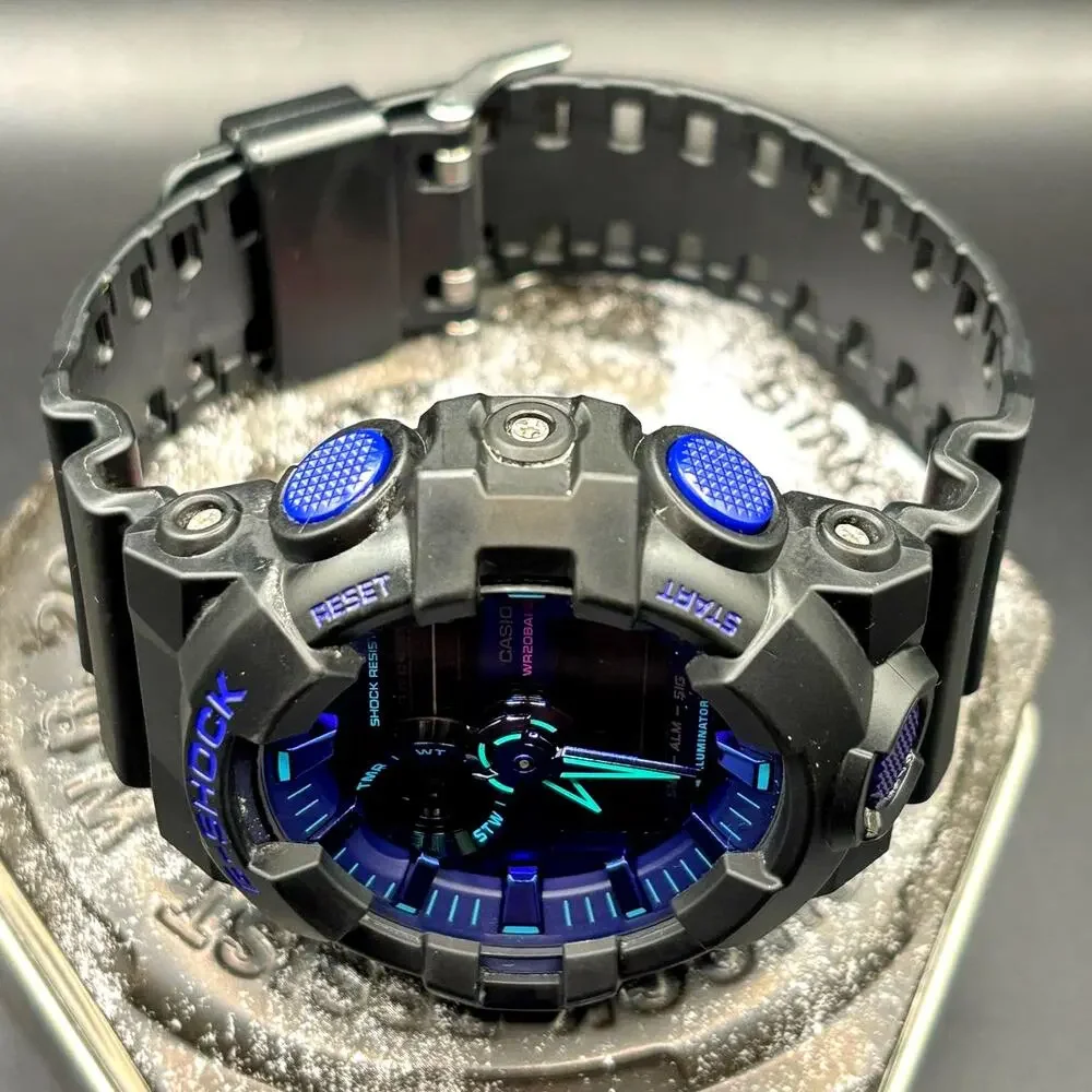 Casio G-Shock GA700VB-1A Virtual Blue Analog Digital Men’s Watch
